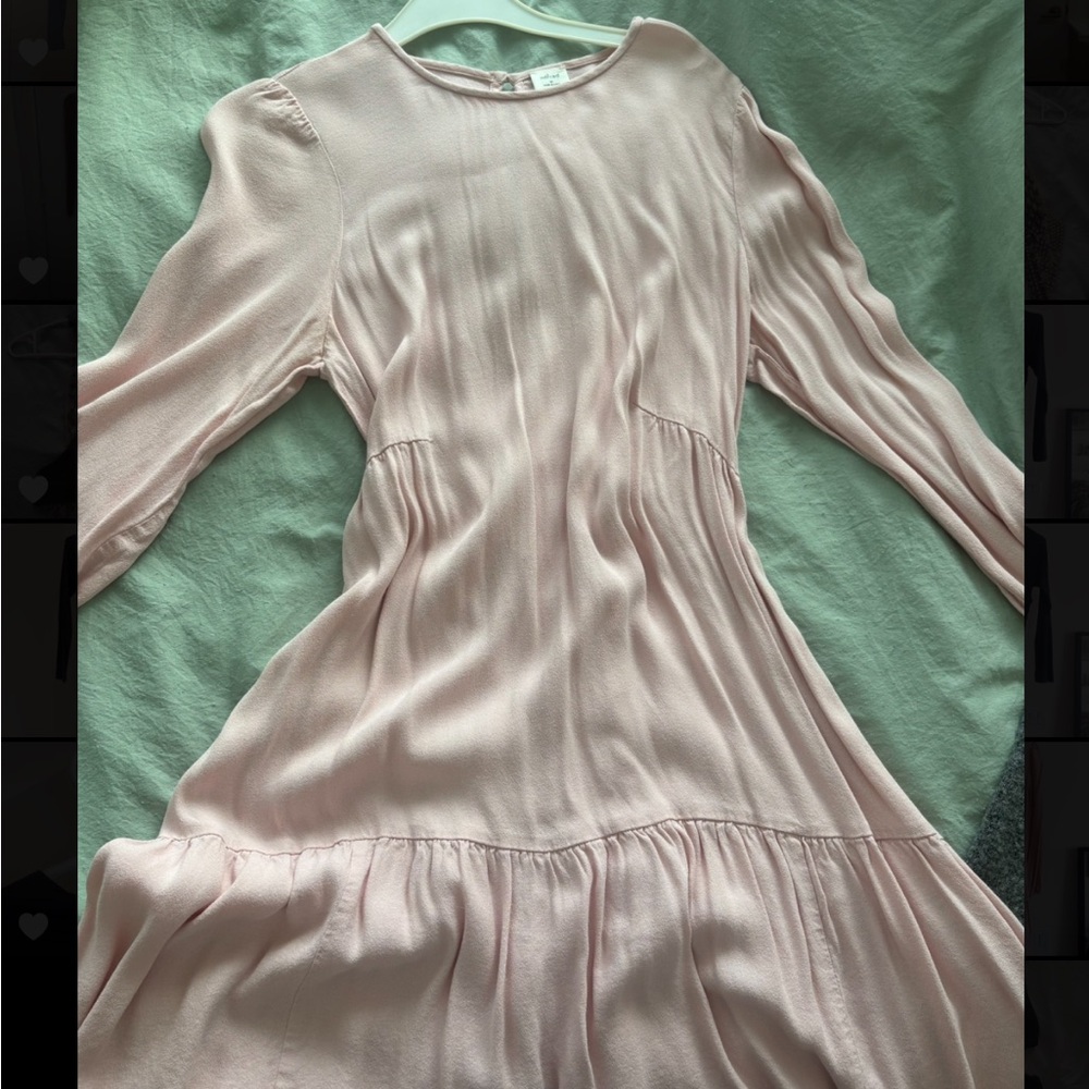 Pink Long Sleeve Wilfred Aritzia Dress